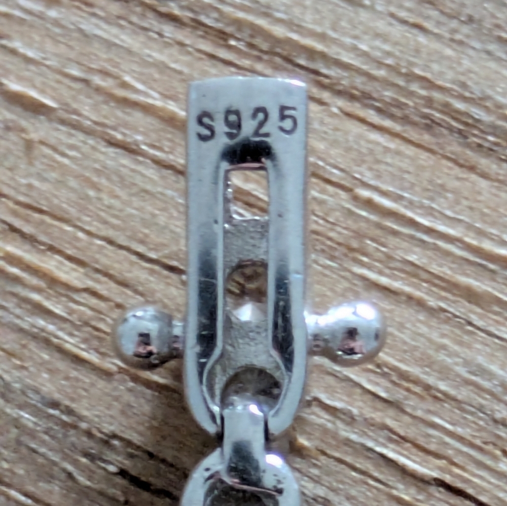 Sterling Silver S925 Tennis Necklace - Picture 2 of 5